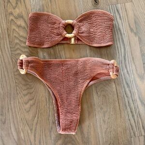 Free People Rust Bikini Set